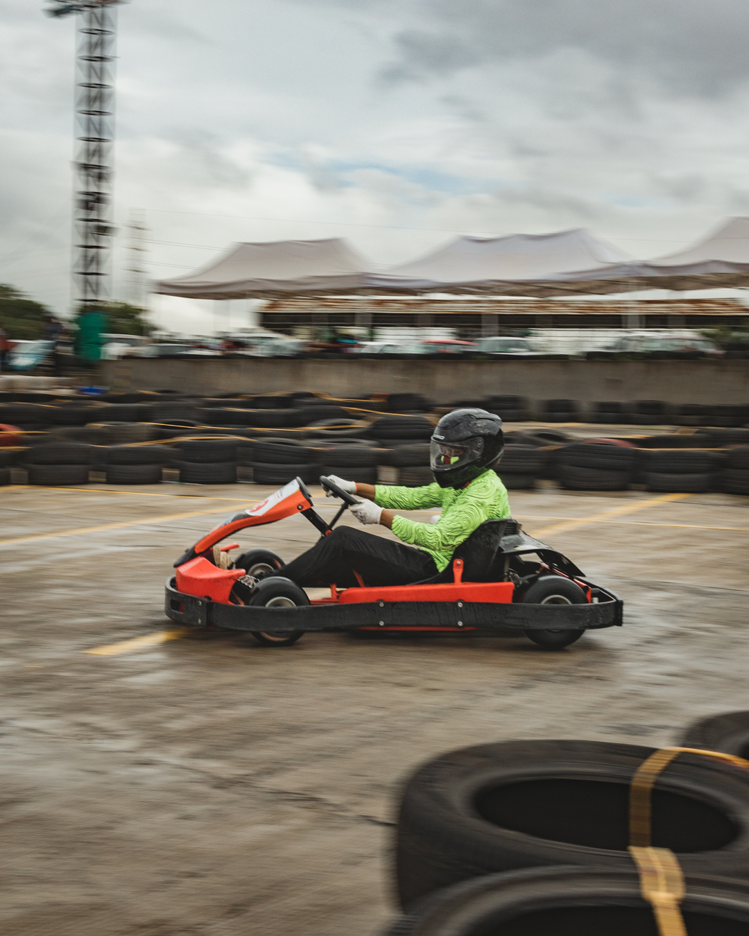 The BTS of Filming 2-day Go-Karting event
